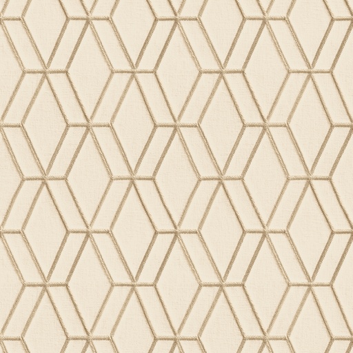 [38DE120063] Behang Wallstitch/BS1 hexagonal beige